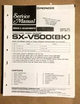Pioneer SX-V500 Receiver Service Manual *original* #2. Fixed Price $19.97.