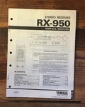 Yamaha RX-950 Receiver Service Manual *original*. Fixed Price $24.97.