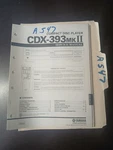 Yamaha CDX-393MKII Service Manual Original Repair Book Compact Disc Player. Fixed Price $49.99.