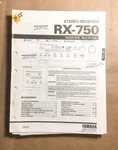 Yamaha RX-750 Receiver Service Manual *original*. Fixed Price $29.97.