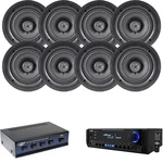 Pyle Am Fm Usb Sd Home Theater Receiver, 5.25" In-ceiling Speakers & Selector. Fixed Price $341.99.