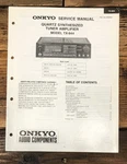 Onkyo TX-844 Receiver Service Manual *original*. Fixed Price $24.97.
