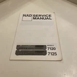 Nad Model 7120 7125 Stereo Receiver Service Manual. Fixed Price $19.99.
