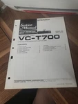 **original** Pioneer VC-T700 Video Control Tuner Service Manual. Fixed Price $12.79.
