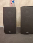 2 Klipsch CS-700 Black Satellite Speakers And Wires Cables. Fixed Price $110.00.