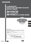 Operating Instructions For Aiwa AV-NW30, AV-NW31. Fixed Price $13.75.