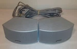 Bose Silver Gemstone Av 321 / Gsx Satellite Speakers W Cables. Fixed Price $56.99.