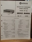 Hitachi SR-700 Receiver Service Manual Original. Fixed Price $49.99.