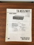 Sony TA-N511 TA-N611 Amplifier Service Manual *original*. Fixed Price $24.97.