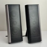 Denon S-302 Right Left Speakers SC-S302 With Oem Metal Stands. Fixed Price $39.98.
