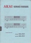 Original Akai AA-R21 AA-R31 Stereo Receiver Service Manual. Fixed Price $20.00.