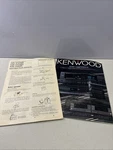 Kenwood KR-V126R, KR-106R, KR-V86R Instruction Manual Original. Fixed Price $14.95.