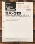 Pioneer SX-313 Receiver Additional Service Manual *original*. Fixed Price $19.97.