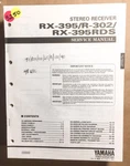 Yamaha RX-395 R-302 Rds Receiver Service Manual *original*. Fixed Price $24.97.