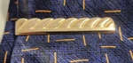 Vintage Tie Bar Clip Clasp Stay Gold Tone Flourishes Mid Century Mad Men Wide. Fixed Price $9.99.