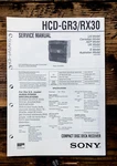 Sony HCD-GR3 HCD-RX30 Stereo Service Manual *original*. Fixed Price $14.97.