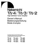 Nakamichi TA-4 TA-3 TA-2 Amplifier Owners Instruction Manual. Fixed Price $22.24.