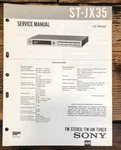 Sony ST-JX35 Tuner Service Manual *original*. Fixed Price $14.97.