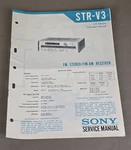Sony Stereo Receiver STR-V3 Service Manual D-4528. Fixed Price $64.95.