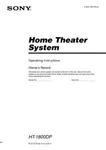 Sony STR-K751P HT-1800DP Av Receiver Owners Manual. Fixed Price $22.24.