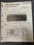 Kenwood KA-V5500 & KA-V7500 Service Manual Original W/schematics, Part List. Fixed Price $17.99.