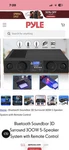 Pyle Bluetooth Speaker Model PSBV200BT. Fixed Price $50.00.