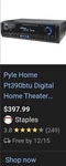 Pyle PT390AU Digital Home Theater Stereo Receiver. Fixed Price $250.00.