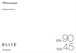 Pioneer VSX-90 Receiver Owners Manual. Fixed Price $22.24.