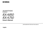 Yamaha RX-A850 RX-A750 Receiver Owners Manual. Fixed Price $22.24.