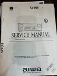 Aiwa AV-D58U AVD58 Repair Service Manual From The Usa **original**. Fixed Price $28.99.