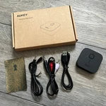 Aukey BR-C1 Bluetooth 5.0 Usb Audio Receiver Adapter Dongle Black Open Box. Fixed Price $9.99.
