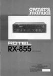 Rotel RX-855 Receiver Owners Manual. Fixed Price $22.24.