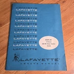 Lafayette SQR-20 Owners Manual 4 Channel Am Fm Stereo Receiver System Original. Fixed Price $19.99.