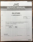 Jvc RX-5THBK Receiver Supp. Service Manual *original*. Fixed Price $19.97.