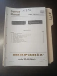 Marantz SR-53U / 63U Service Manual Original Repair Book Audio Video Receiver. Fixed Price $49.99.
