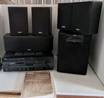 Yamaha R-V503 Receiver Stereo, Sub, Speakers, Remote Read Bundle. Fixed Price $219.99.