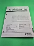 Yamaha RX-V1500 / DSP-AX1500 Av Receiver Amp Original Service Manual Schematics.. Fixed Price $18.00.
