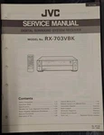 Jvc RX-703VBK Receiver Service Manual Original. Fixed Price $39.99.