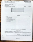 Philips / Marantz AV1002 AV-1002 Amplifier Service Manual *original*. Fixed Price $29.97.