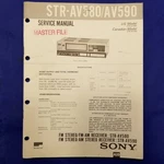 Sony STR-AV580 STR-AV590 Service Manual Original Paper Oem Repair Guide Usa. Fixed Price $24.95.