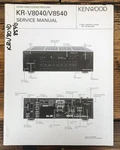 Kenwood KR-V8040 KR-V8540 Receiver Service Manual *original*. Fixed Price $19.97.