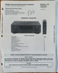 Philips 1765 FR920PBK/17 Receiver Technical Service Manual No. Fixed Price $19.94.