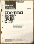 Pioneer RX-1180/1190-1182/1192 Cassette Tape Deck Receiver: Service Manual.. Fixed Price $8.00.