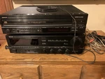 Denon DRA-635R Am-fm Stereo Receiver, DCM-460 Disc Automatic (won Eject). Fixed Price $200.00.