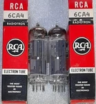 Matched Pair 6CA4 Rca Same Code Nos Faded Label Vacuum Tubes, B&k 747B Tested. Fixed Price $39.95.