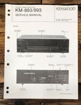 Kenwood KM-893 KM-993 Amplifier Service Manual *original*. Fixed Price $19.97.