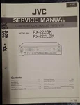 Jvc RX-222BK RX-222LBK Receiver Service Manual Original. Fixed Price $29.99.