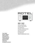 Rotel RSP-1582 Surround Sound Processor Owners Instruction Manual. Fixed Price $22.24.