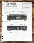 Kenwood KX-W6010 Cassette Service Manual *original*. Fixed Price $19.97.