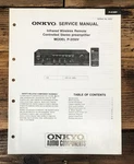 Onkyo P-3150V / Preamplifier Service Manual *original*. Fixed Price $24.97.